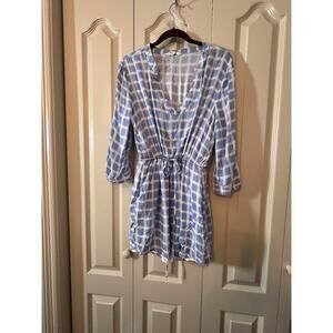 BB Dakota Medium Blue and White Check dress